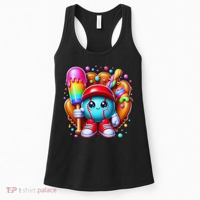 Ice Cream Drip Baseball Stuff Baseball Drip For Women's Tank Top