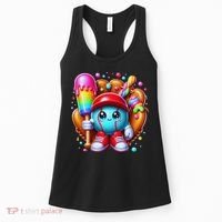 Ice Cream Drip Baseball Stuff Baseball Drip For Women's Tank Top thumb 0