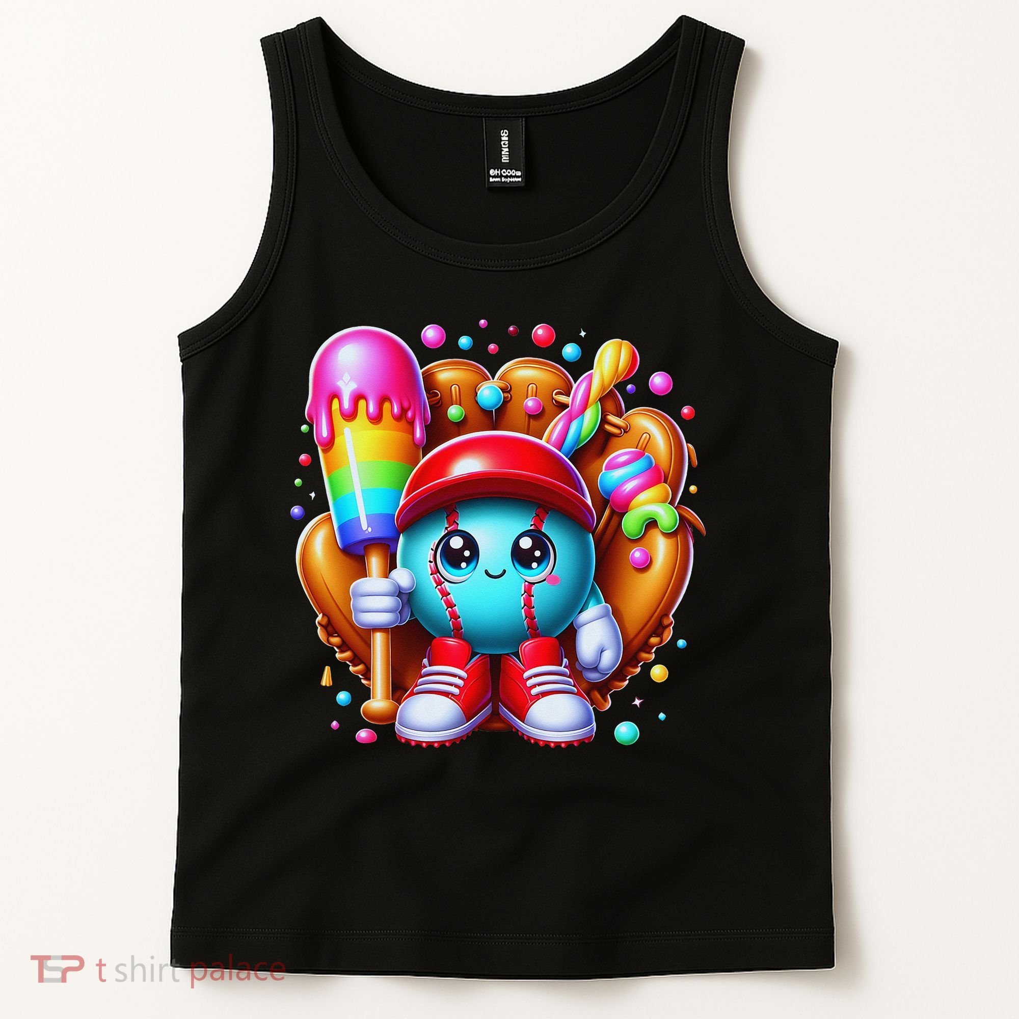 Ice Cream Drip Baseball Stuff Baseball Drip For Tank Top