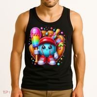 Ice Cream Drip Baseball Stuff Baseball Drip For Tank Top thumb 3
