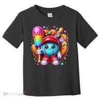 Ice Cream Drip Baseball Stuff Baseball Drip For Toddler T-Shirt thumb 0