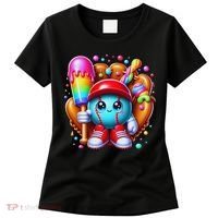 Ice Cream Drip Baseball Stuff Baseball Drip For Women's T-Shirt thumb 0