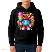 Ice Cream Drip Baseball Stuff Baseball Drip For Kids Hoodie thumb 4