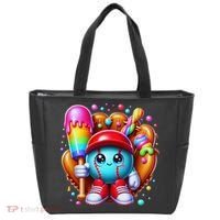 Ice Cream Drip Baseball Stuff Baseball Drip For Tote Bag thumb 0