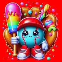 Ice Cream Drip Baseball Stuff Baseball Drip For Santa Hat thumb 1