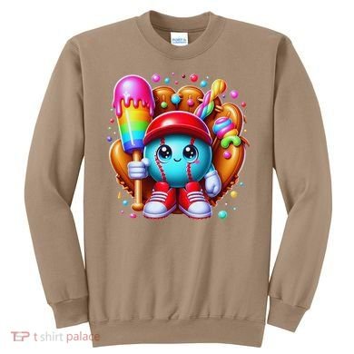 Ice Cream Drip Baseball Stuff Baseball Drip For Sweatshirt