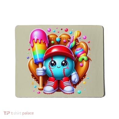 Ice Cream Drip Baseball Stuff Baseball Drip For Mousepad