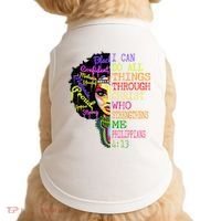 I Can Do All Through Christ Black Woman Faith Doggie Tank thumb 0