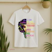 I Can Do All Through Christ Black Woman Faith T-Shirt thumb 2