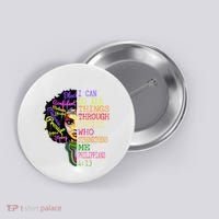 I Can Do All Through Christ Black Woman Faith Button thumb 0