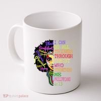 I Can Do All Through Christ Black Woman Faith Coffee Mug thumb 0