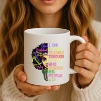 I Can Do All Through Christ Black Woman Faith Coffee Mug thumb 3