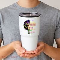 I Can Do All Through Christ Black Woman Faith Tumbler thumb 2