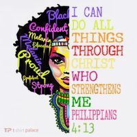 I Can Do All Through Christ Black Woman Faith Visor thumb 3