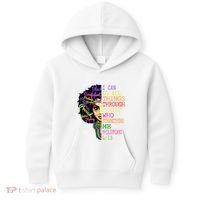 I Can Do All Through Christ Black Woman Faith Kids Hoodie thumb 0