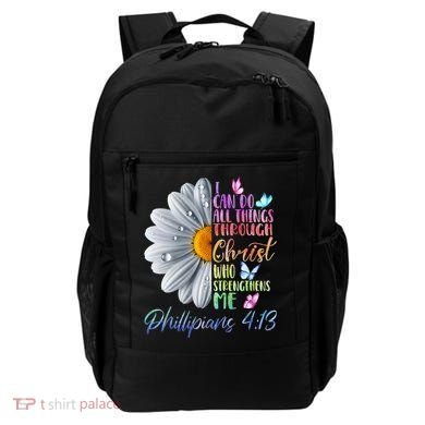 I Can Do All Things Through Christ Butterfly Art Religious Backpack