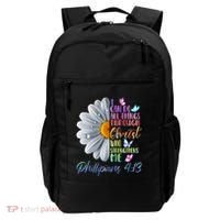 I Can Do All Things Through Christ Butterfly Art Religious Backpack thumb 0