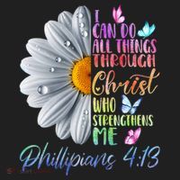 I Can Do All Things Through Christ Butterfly Art Religious Beanie thumb 2