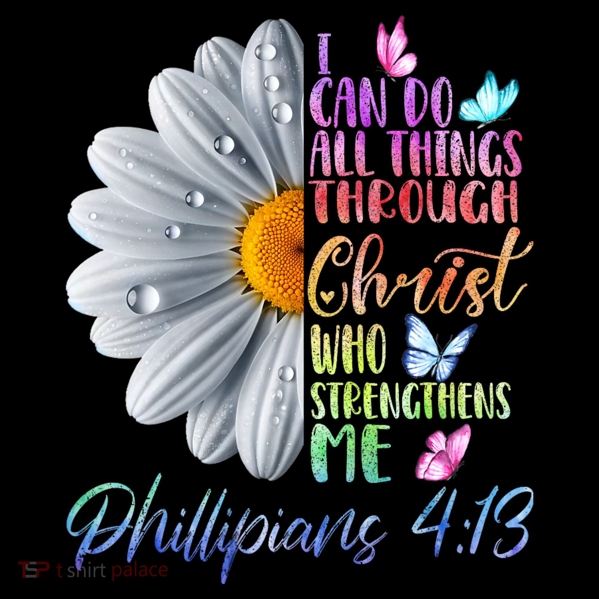 I Can Do All Things Through Christ Butterfly Art Religious Women's Hoodie