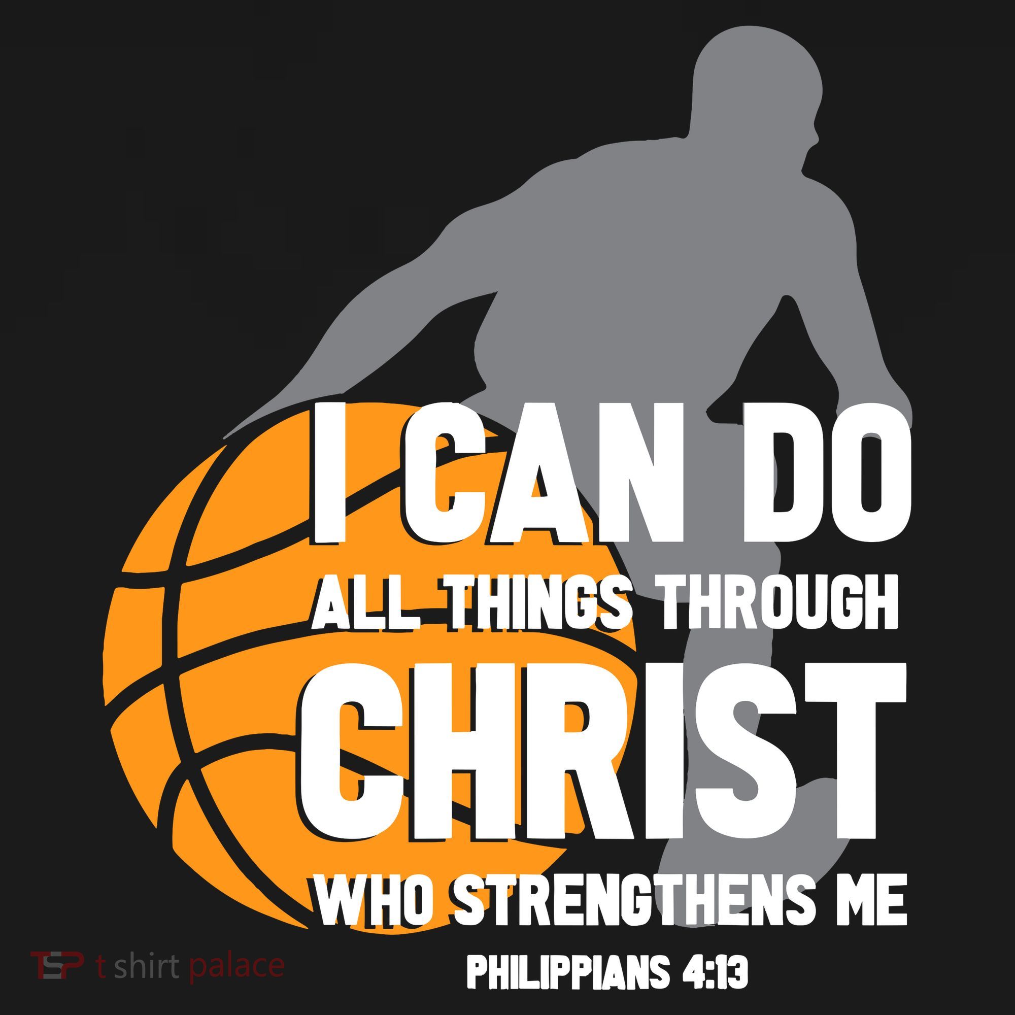 I Can Do All Things Through Christ Christian Basketball Backpack