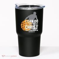 I Can Do All Things Through Christ Christian Basketball Tumbler thumb 0
