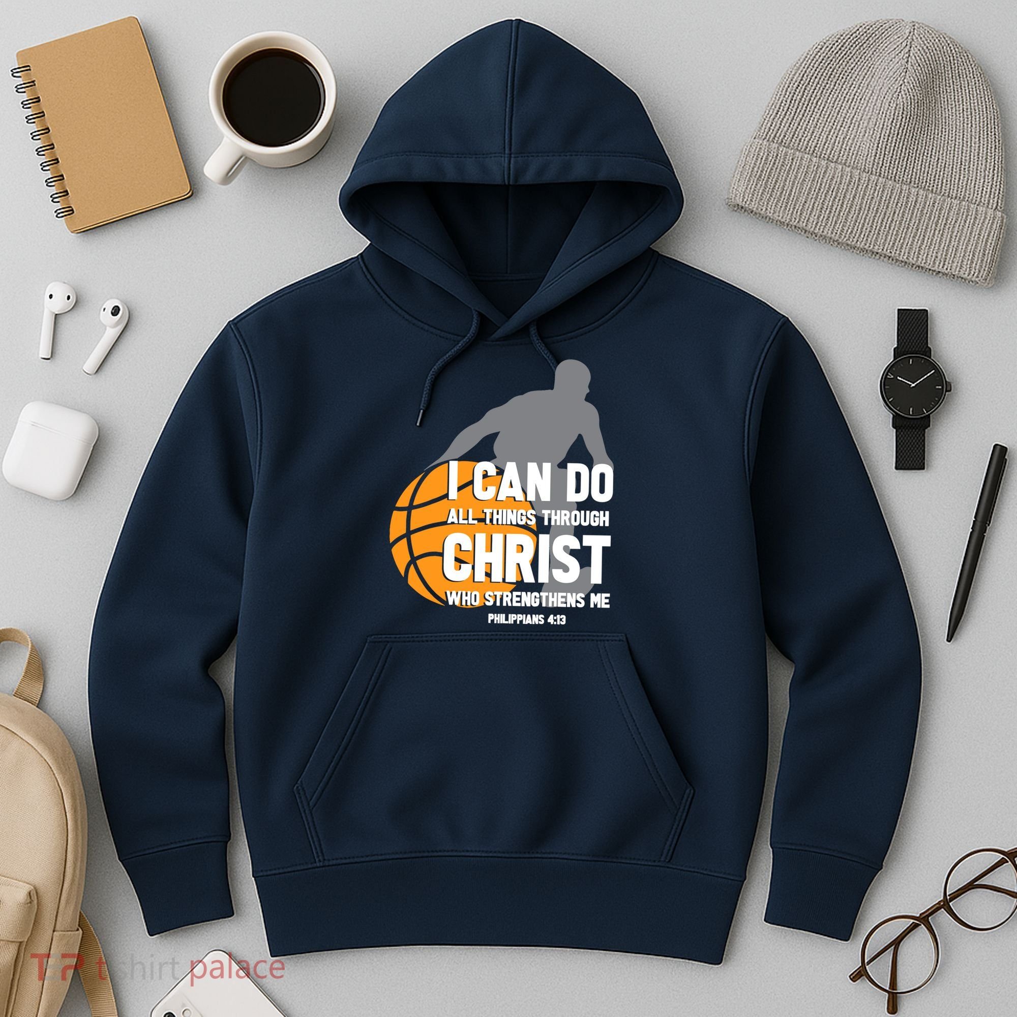 I Can Do All Things Through Christ Christian Basketball Hoodie