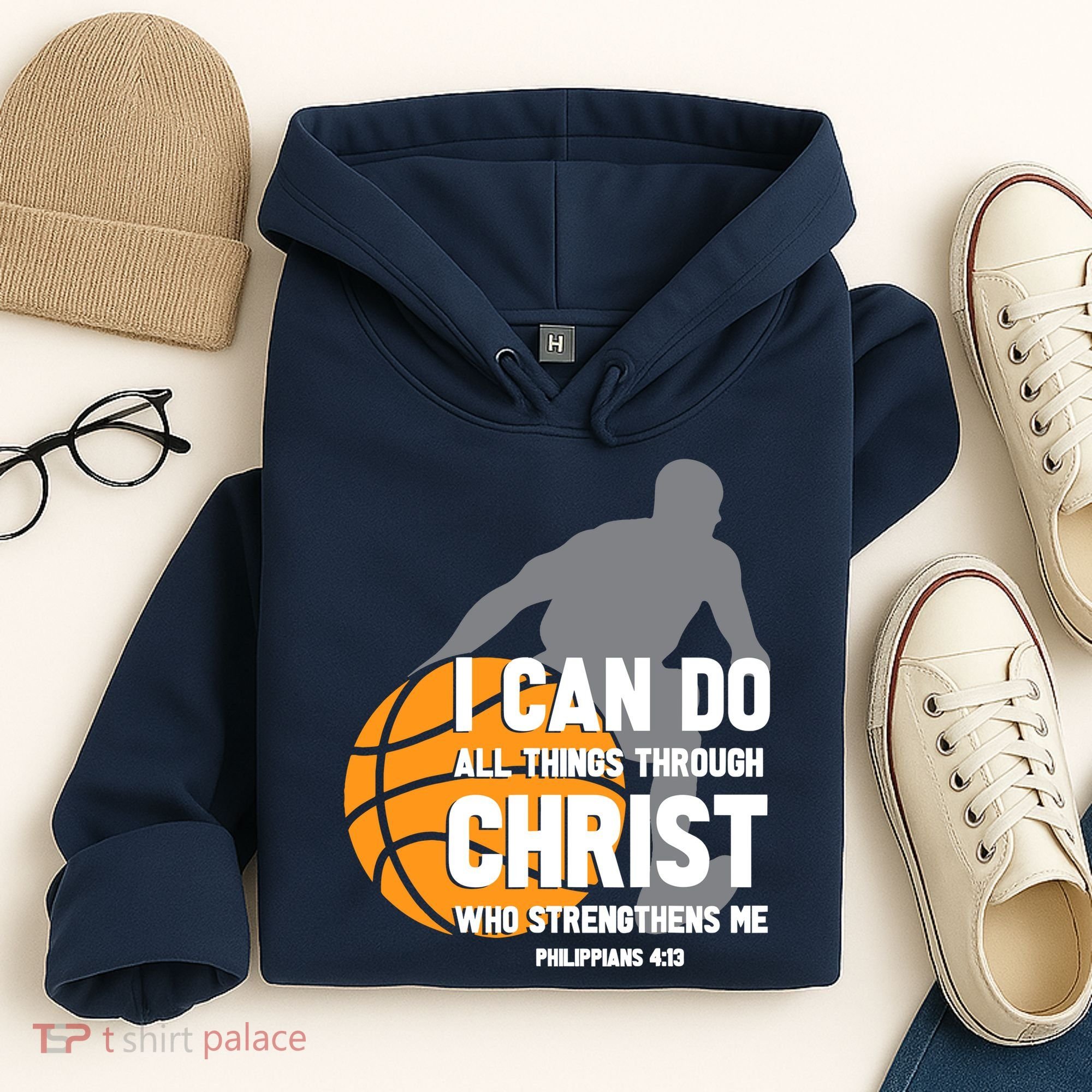 I Can Do All Things Through Christ Christian Basketball Hoodie
