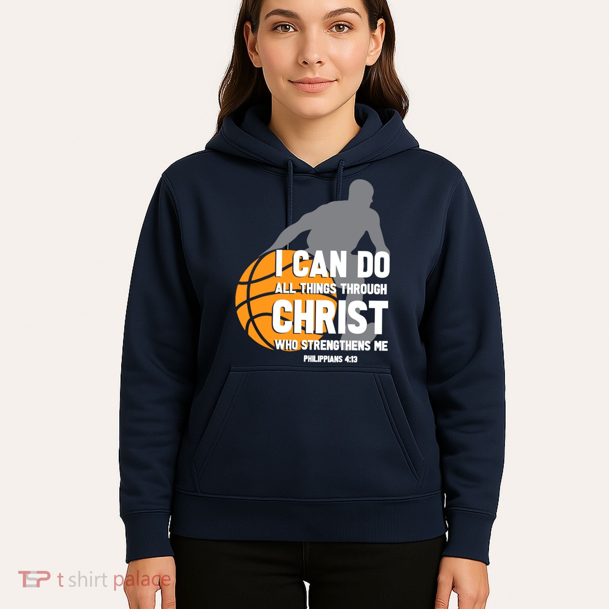 I Can Do All Things Through Christ Christian Basketball Hoodie