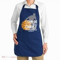 I Can Do All Things Through Christ Christian Basketball Apron thumb 2