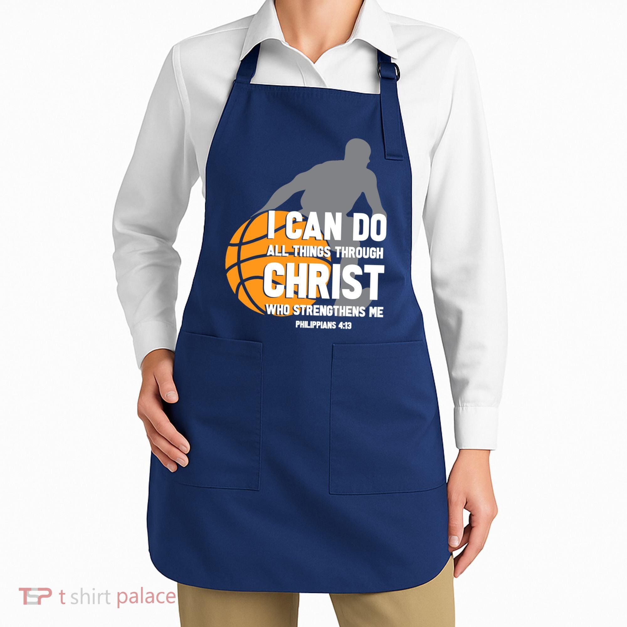 I Can Do All Things Through Christ Christian Basketball Apron