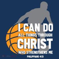 I Can Do All Things Through Christ Christian Basketball Sweatshirt thumb 3