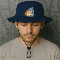 I Can Do All Things Through Christ Christian Basketball Bucket Hat thumb 2