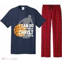 I Can Do All Things Through Christ Christian Basketball Pajama Set thumb 0