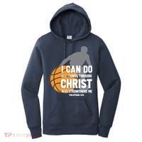 I Can Do All Things Through Christ Christian Basketball Women's Hoodie thumb 0