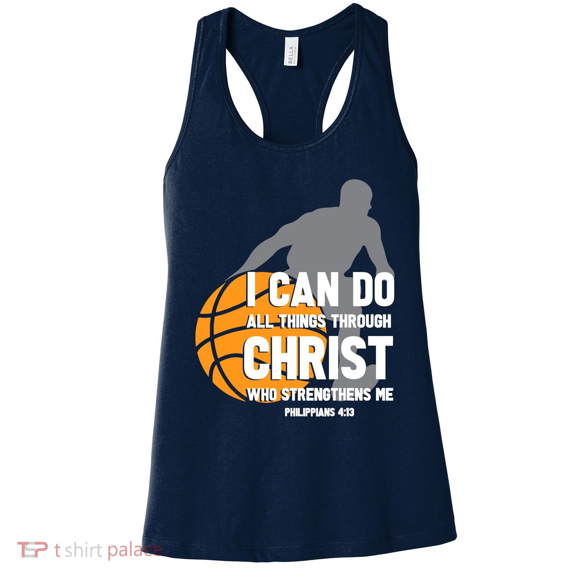I Can Do All Things Through Christ Christian Basketball Women's Tank Top