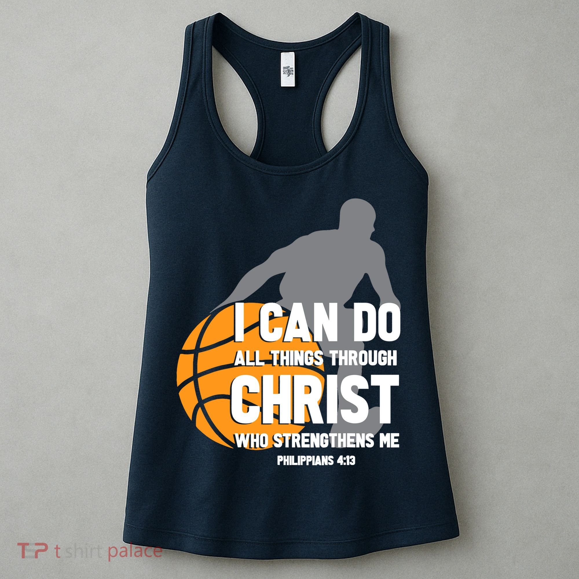 I Can Do All Things Through Christ Christian Basketball Women's Tank Top