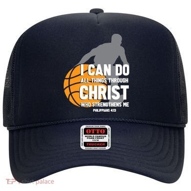 I Can Do All Things Through Christ Christian Basketball Hat