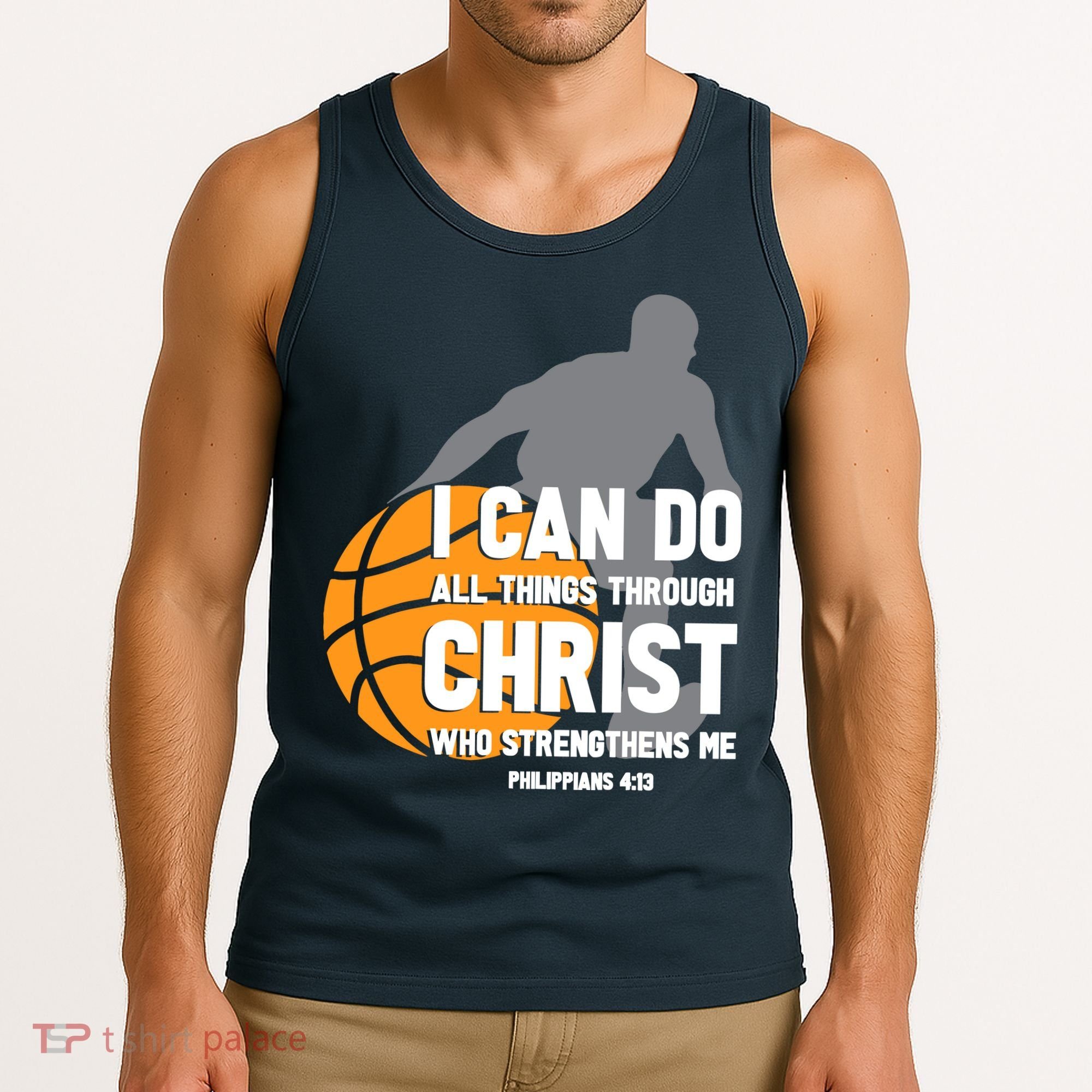 I Can Do All Things Through Christ Christian Basketball Tank Top