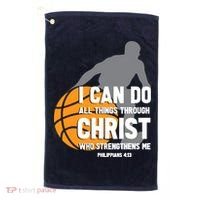 I Can Do All Things Through Christ Christian Basketball Golf Towel thumb 0