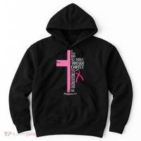 I Can Do All Things Through Christ Breast Cancer Awareness Hoodie thumb 0