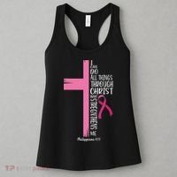 I Can Do All Things Through Christ Breast Cancer Awareness Women's Tank Top thumb 3