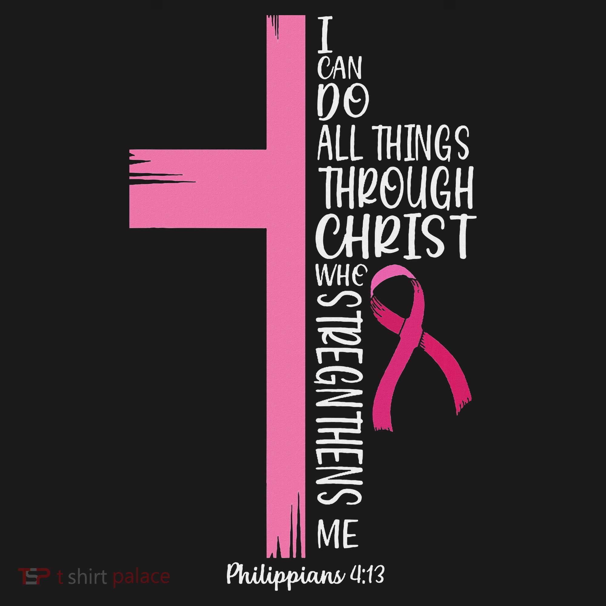 I Can Do All Things Through Christ Breast Cancer Awareness Toddler Hoodie
