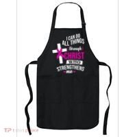 I Can Do All Things Through Christ Who Strengthens Me Breast Cancer Apron thumb 0