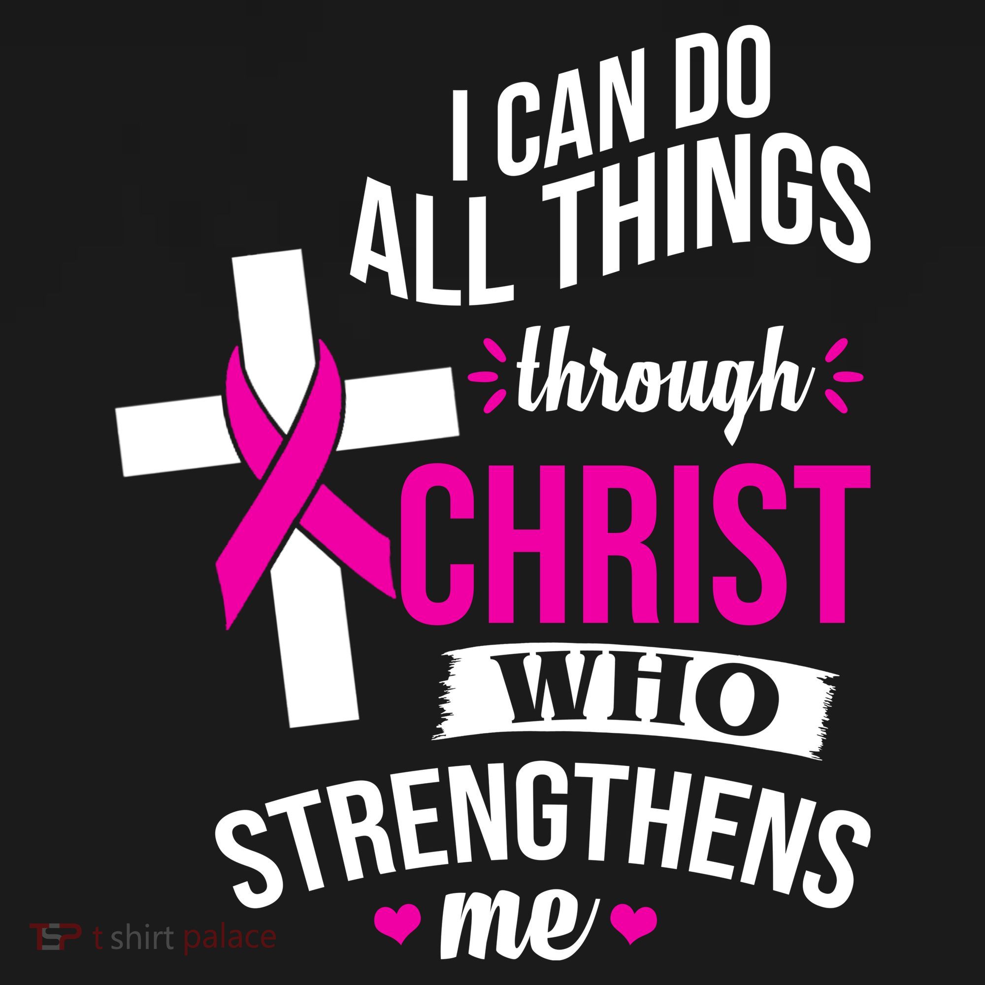 I Can Do All Things Through Christ Who Strengthens Me Breast Cancer Visor