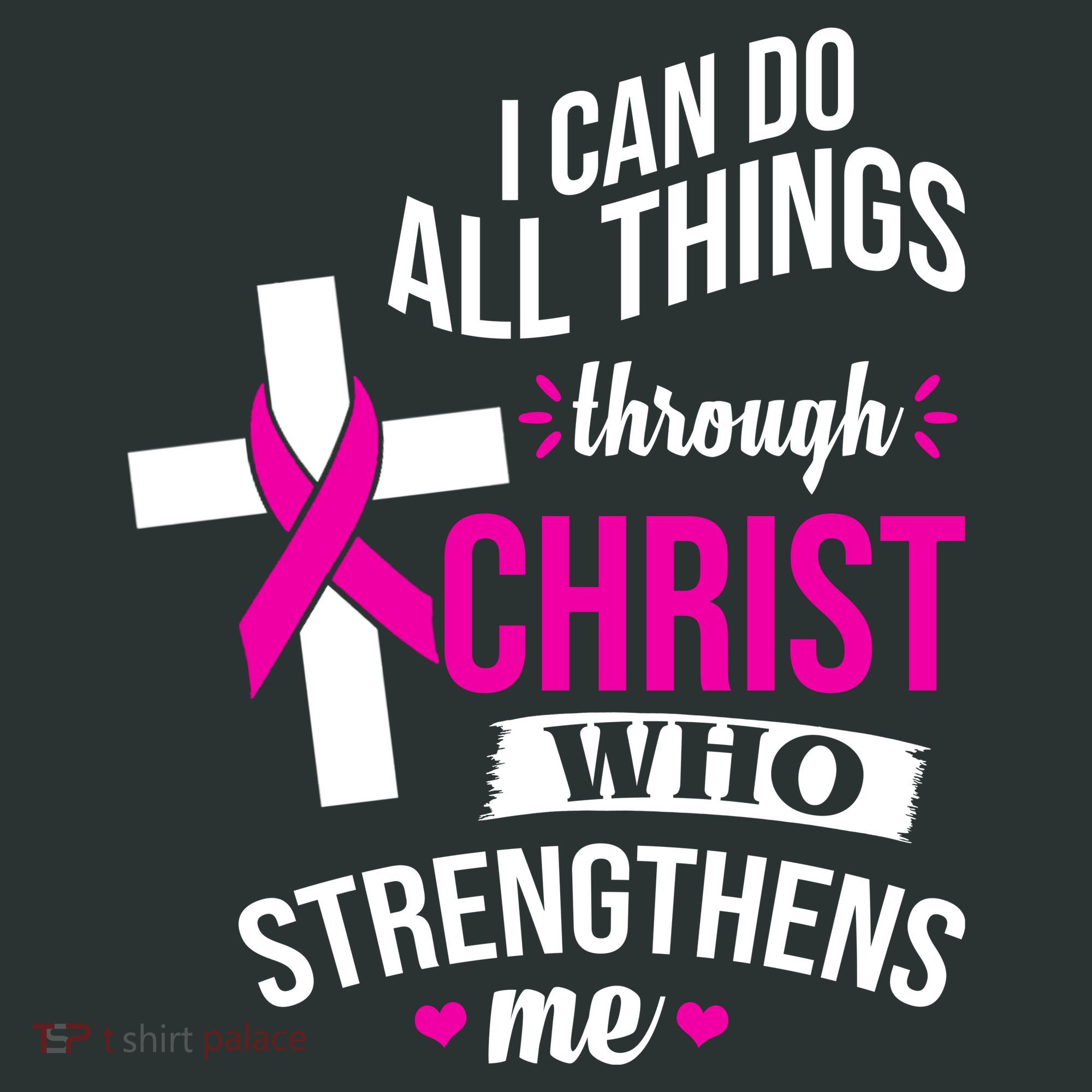 I Can Do All Things Through Christ Who Strengthens Me Breast Cancer Sweatshirt
