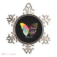 I Can Do All Things Through Christ Religous Bible Butterfly Ornament thumb 0
