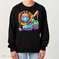 Ice Cream Drip Baseball Stuff Baseball Drip For Boy Graphic  Women's Sweatshirt thumb 0