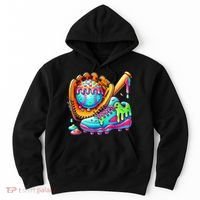Ice Cream Drip Baseball Stuff Baseball Drip For Boy Graphic  Hoodie thumb 0