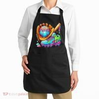Ice Cream Drip Baseball Stuff Baseball Drip For Boy Graphic  Apron thumb 2
