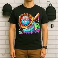 Ice Cream Drip Baseball Stuff Baseball Drip For Boy Graphic  T-Shirt thumb 6
